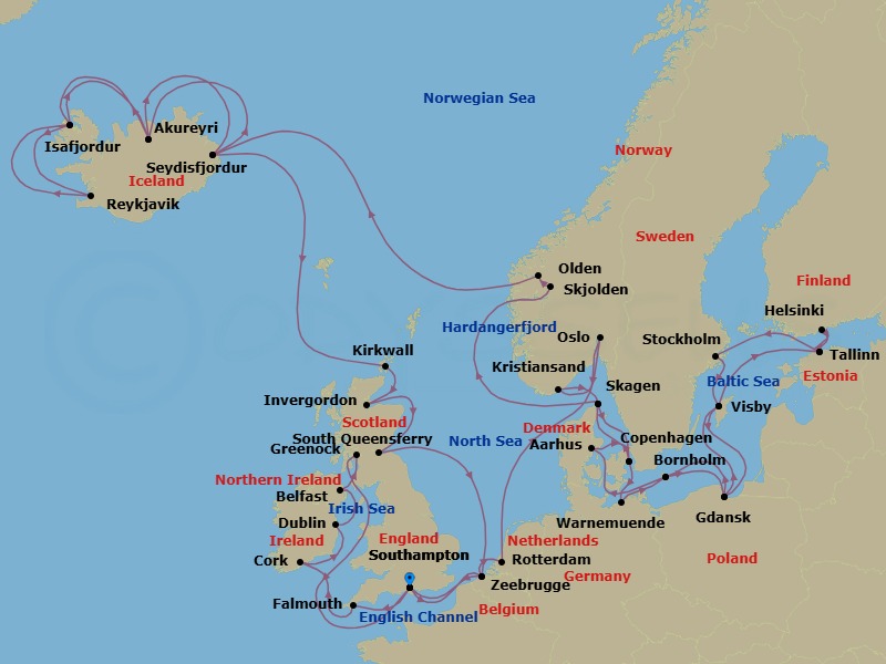 Cruise Map