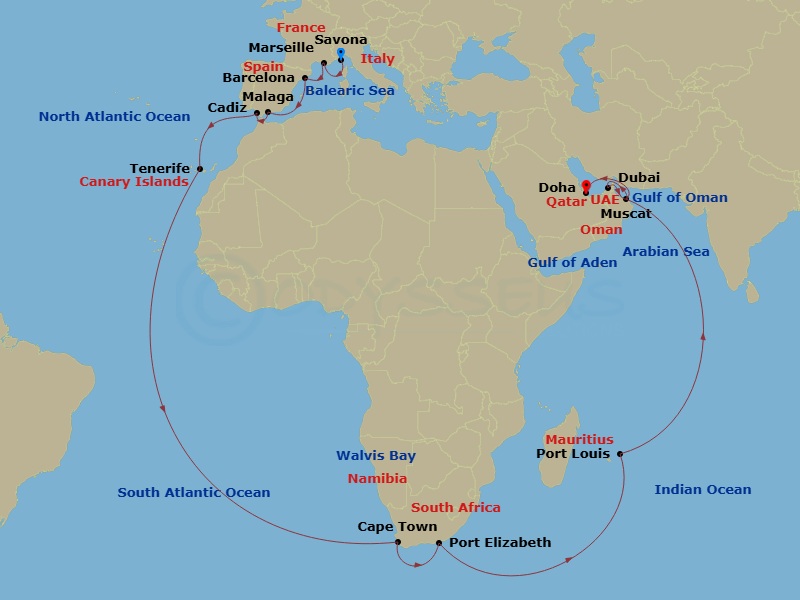 Cruise Map