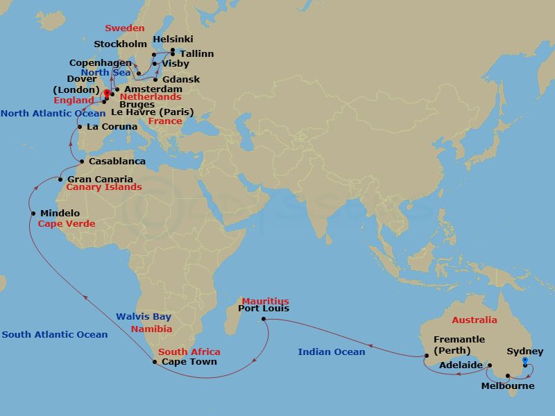 Cruise Map