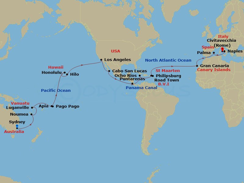 Cruise Map