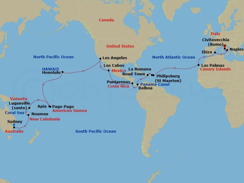 Cruise Map