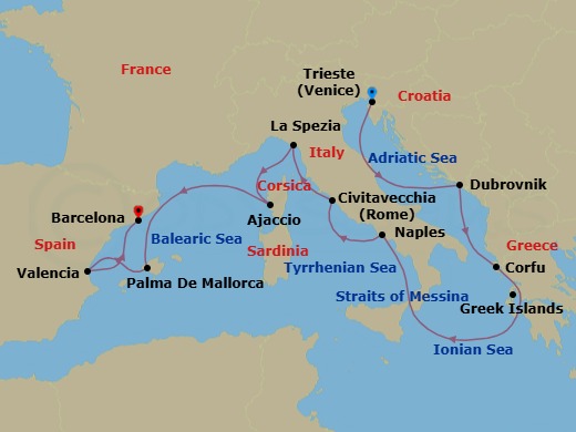 Cruise Map