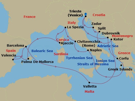 Cruise Map