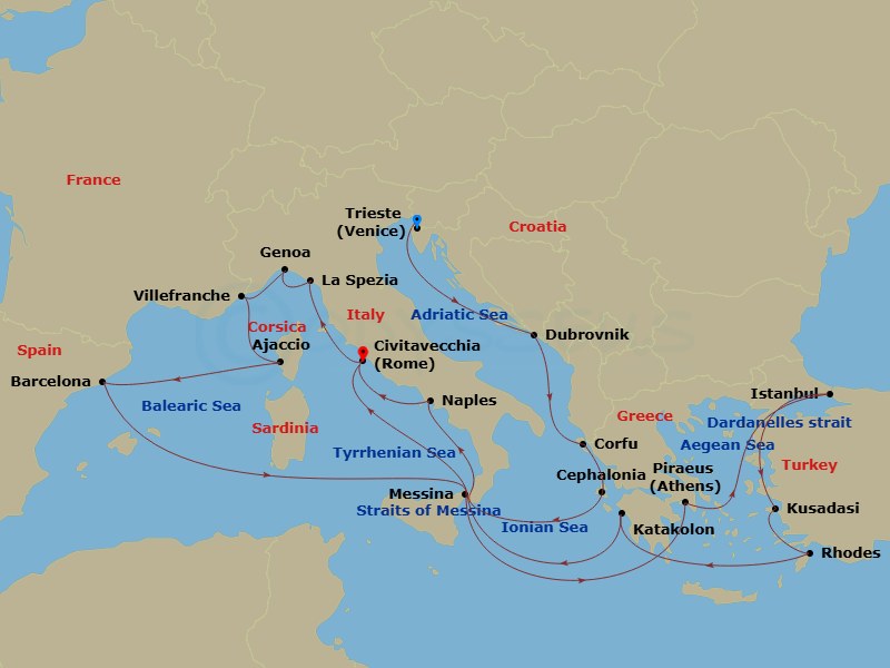Cruise Map
