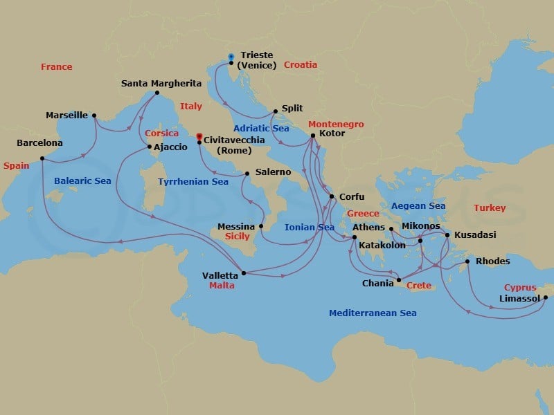Cruise Map