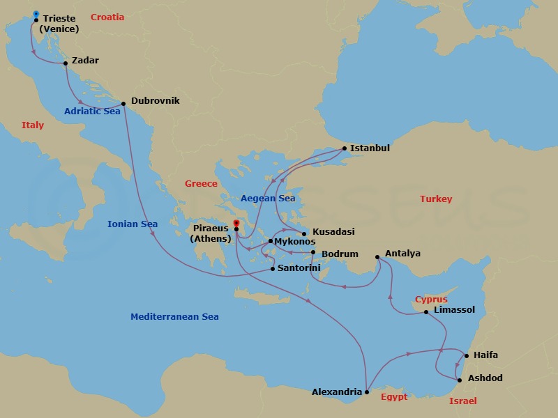 Cruise Map