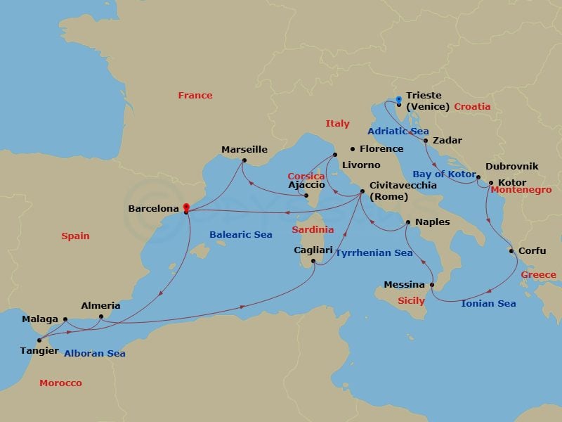 Cruise Map
