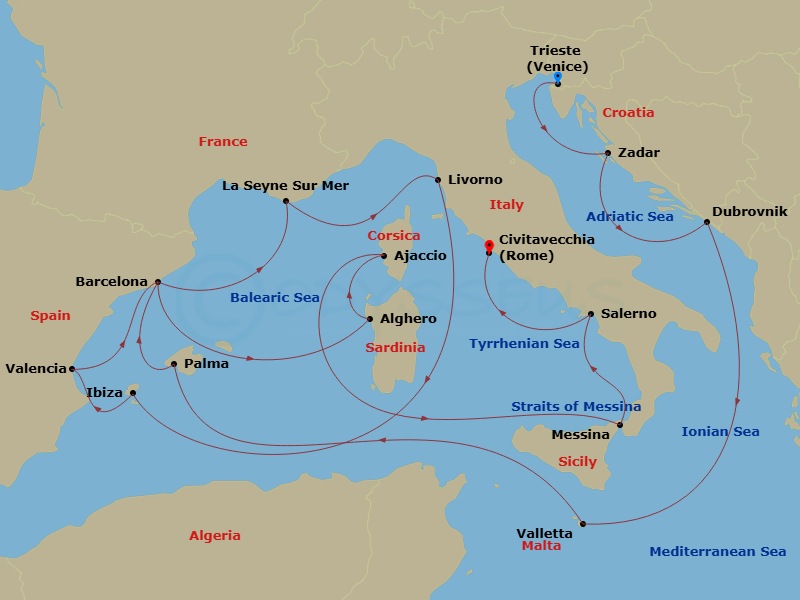 Cruise Map