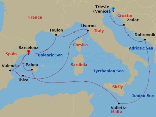 Cruise Map