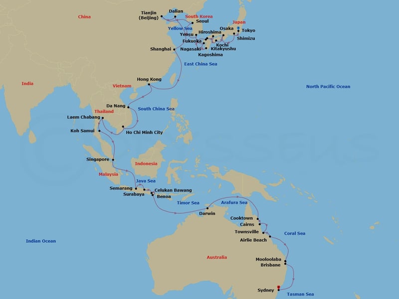 Cruise Map