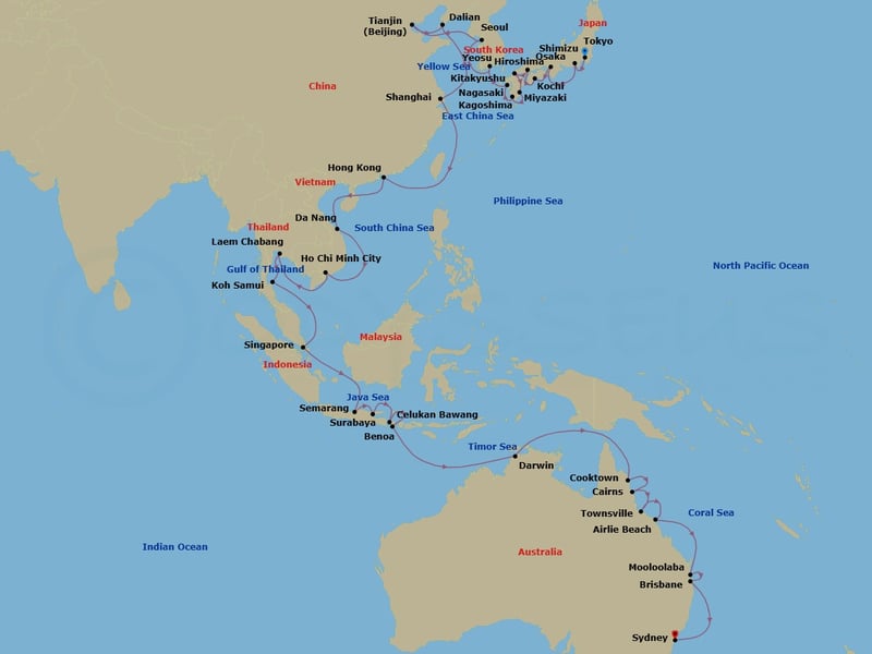 Cruise Map