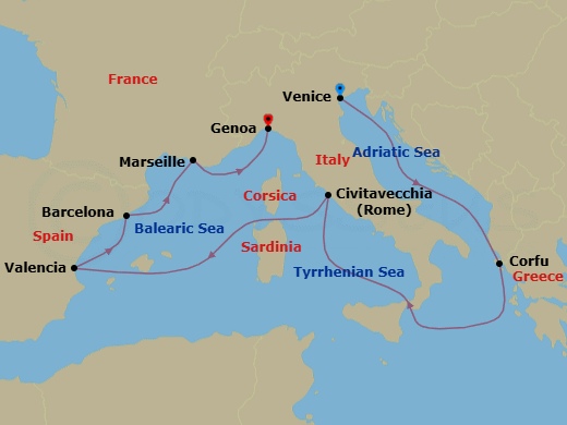 Cruise Map