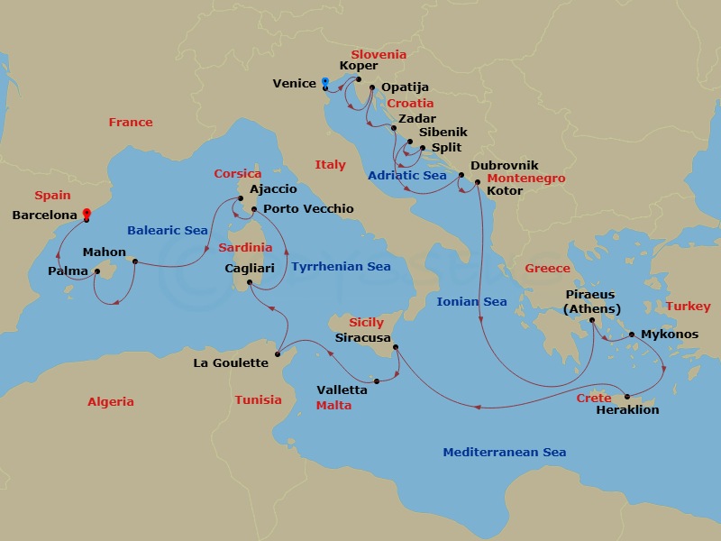 Cruise Map