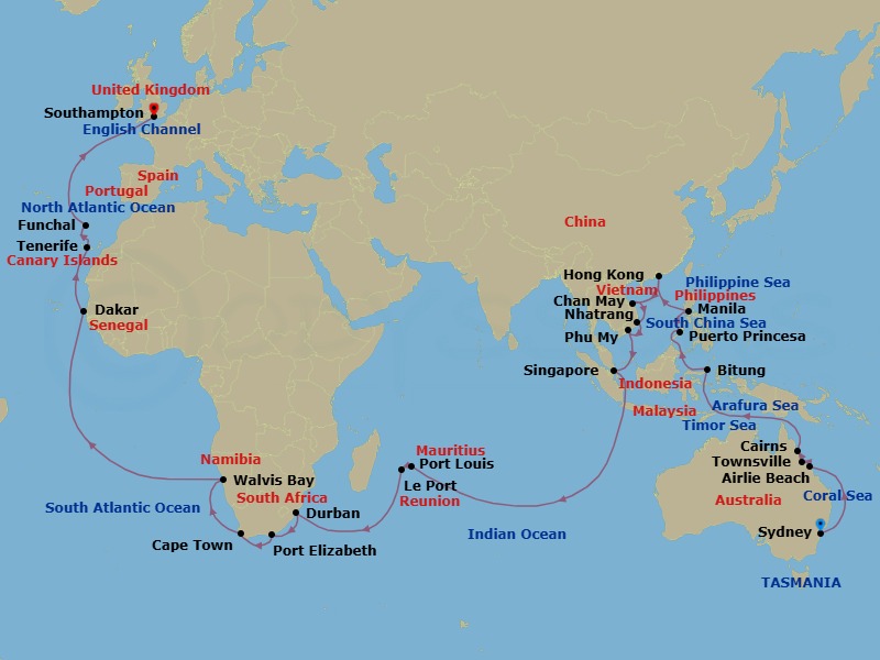 Cruise Map