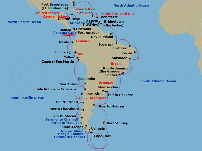 Cruise Map