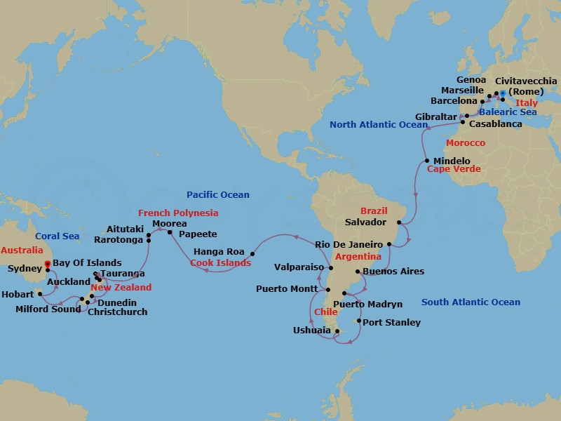 Cruise Map