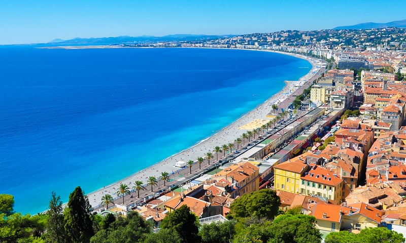 Enjoy a panoramic tour of Nice on the French Riviera.