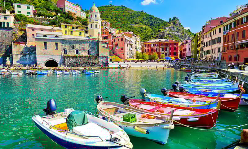 The small village of Vernazza in Cinque Terre, is considered one of the most beautifuIl in taly.