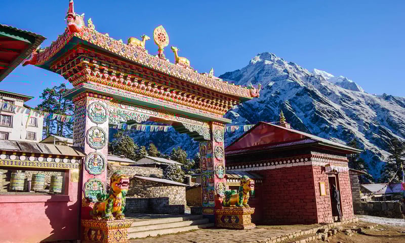 Tengboche Monastery is the largest gompa in the Khumbu region of Nepal.