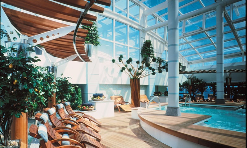 Indulge at the onboard spa (charges apply) or relax in the onboard solarium.