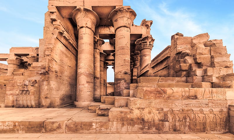 Step into history in Kom Ombo Temple.