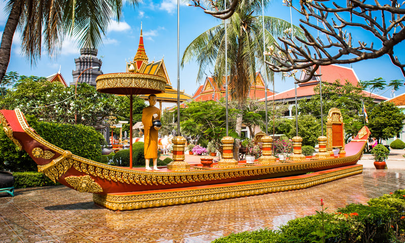 Wat Preah Prom Rath, Siem Reap, Cambodia.