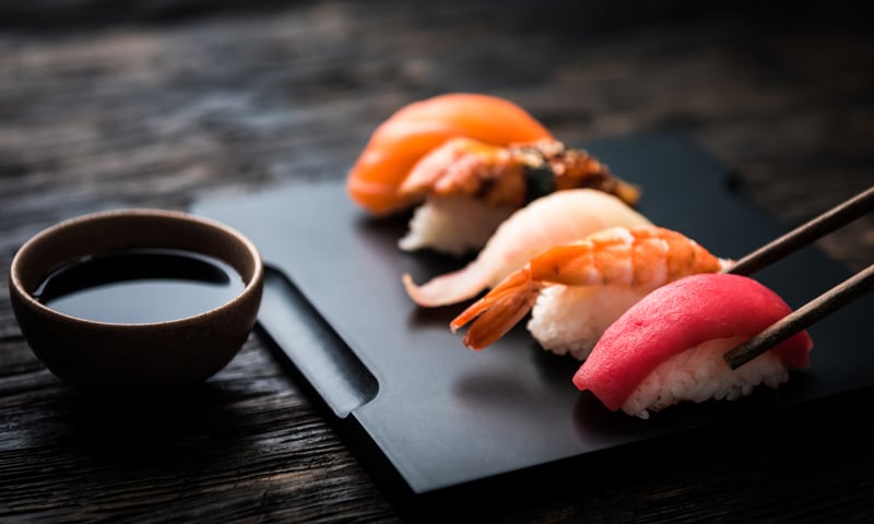 Japanese cuisine includes the freshest seafood prepared with delicate precision.