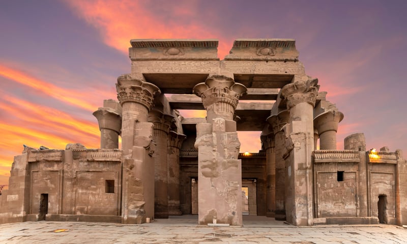 Visit the impressive temple of Kom Ombo, dedicated to Sobek, Egypt's crocodile god.