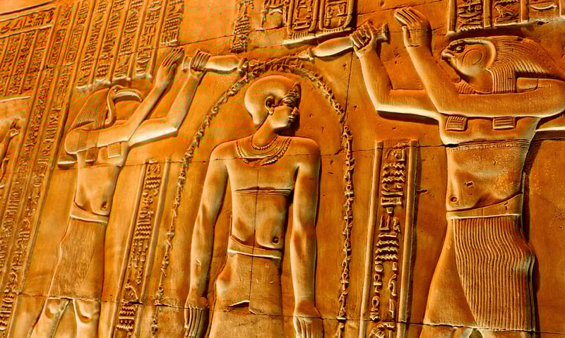 Step inside to see the hieroglyphs of Kom Ombo Temple.