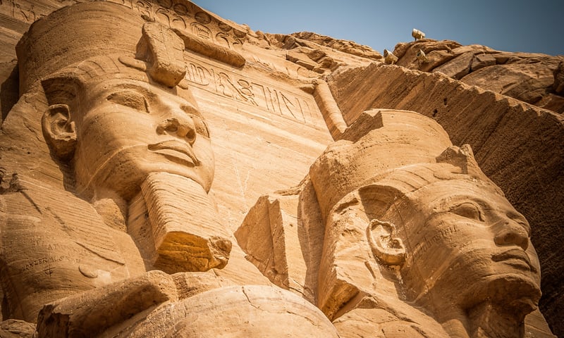 Abu Simbel is a historic site of two massive rock-cut temples in upper Egypt.
