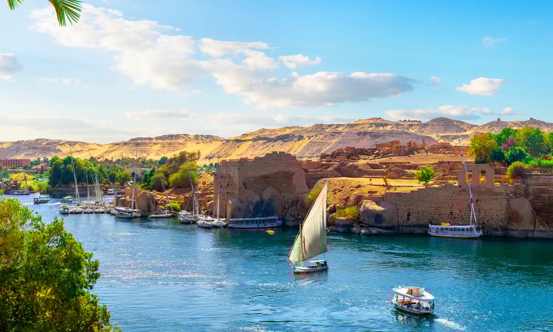 Cruise in style along the Nile riverbank to discover the ancient monuments of Egypt and more.