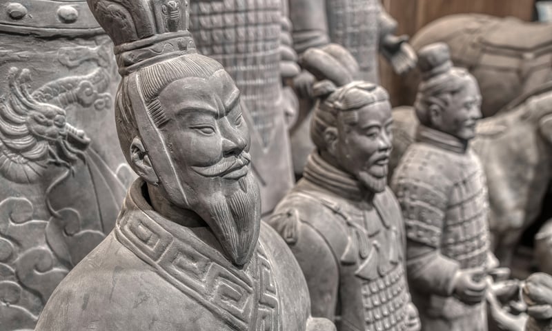 Marvel at the different facial expressions adorning the Terracotta Warriors in Xi’an, China.