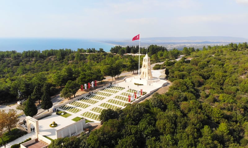 Remember the WWI fallen at the Turkish 57th Regiment Memorial on the Gallipoli Peninsula.