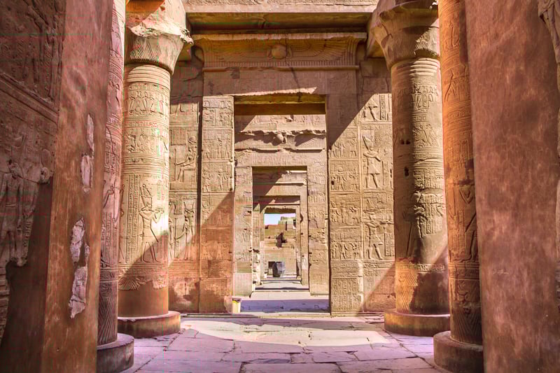 Kom Ombo temple ruins in Egypt