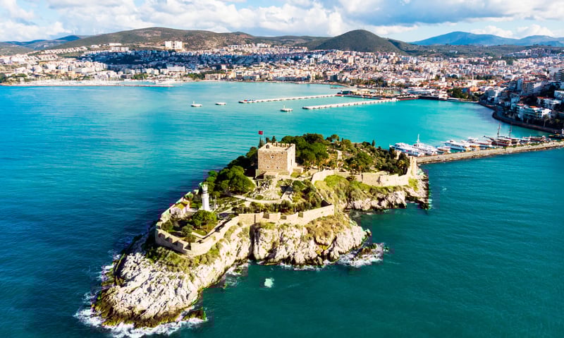 Enjoy a day at leisure to explore or hit the beach in Kusadasi, Türkiye.