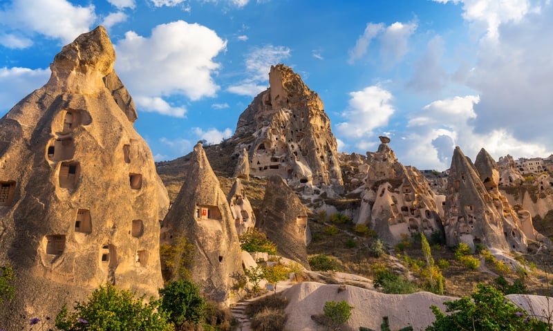 Cave house in Uchisar village, Cappadocia, Turkey.