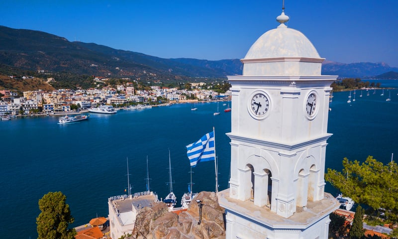 Poros, one of the Saronic islands, Greece.