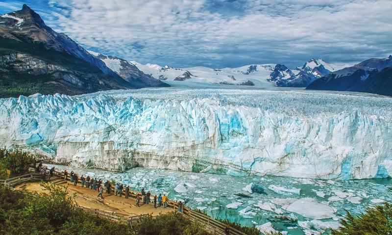 Marvel at Perito Moreno Glacier in Los Glaciares National Park, Argentina.