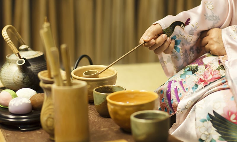 Japan's delicate art of tea ceremony is a serene experience dating back thousands of years.