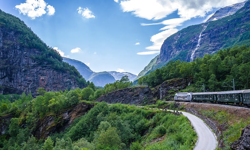 The iconic Flam Railway showcases the world's most scenic train journey, Norway