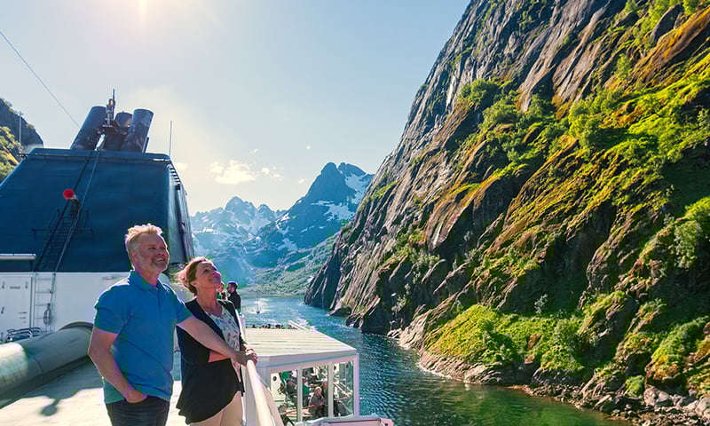 Experience impressive Trollfjorden onboard your Hurtigruten ship