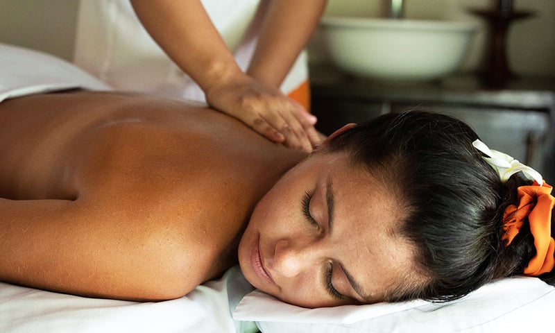 Indulge your senses with a tropical massage at the spa