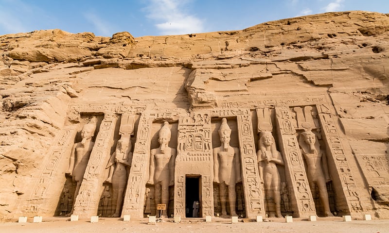 Visit Pharaoh Rameses II and his beautiful wife Queen Nefetari in Abu Simbel.
