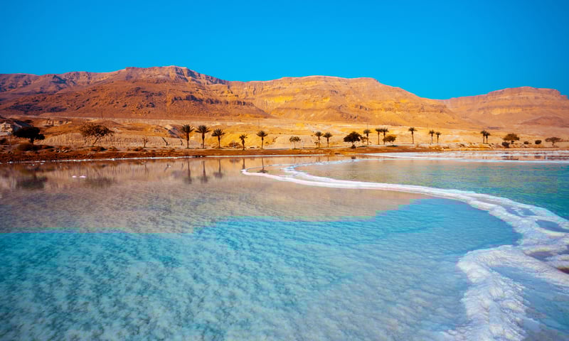 Marvel at the spectacular Dead Sea in Jordan.
