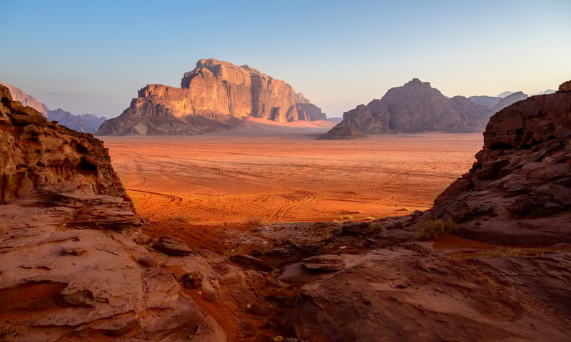 Take an exciting jeep tour through the Wadi Rum, Jordan.