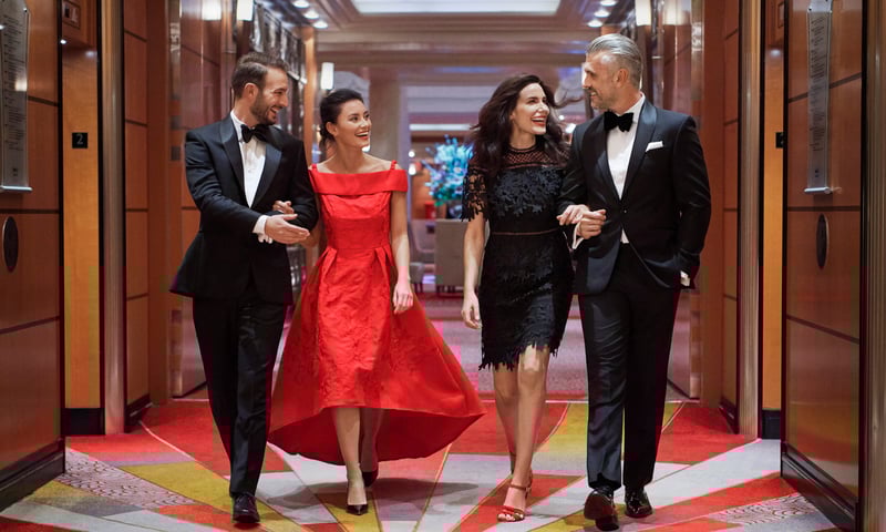 Enjoy the elegance of a Gala evening onboard Queen Elizabeth.