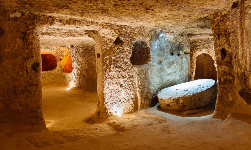 Discover the Ozkonak underground city in Cappadocia, Türkiye (extension package).