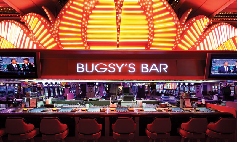 Soak in the atmosphere of Bugsy's Bar at Flamingo Las Vegas Hotel & Casino, Nevada.