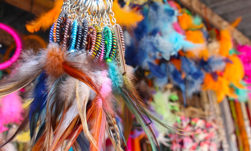 Shop for local handicrafts and souvenirs from Nabalu Village Market in Sabah, Malaysia.