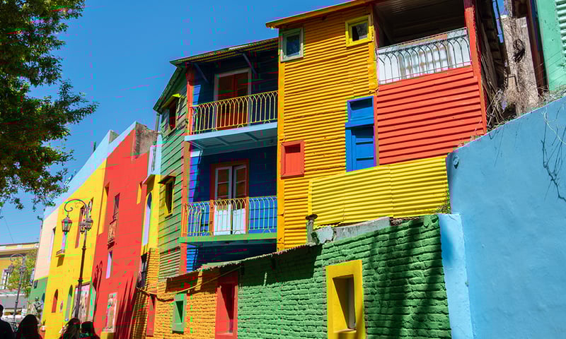 Experience the vibrant colours and tango culture of Buenos Aires.